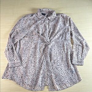 Torrid Tan and Black Patterned‎ Button-Down Shirt